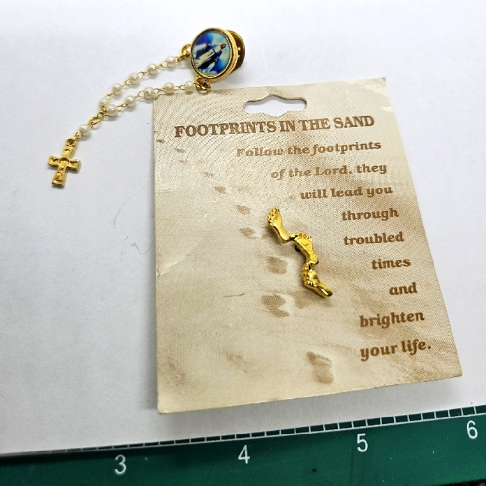 2 Religious Pins/ Jewelry